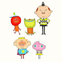 funny fish finger friends