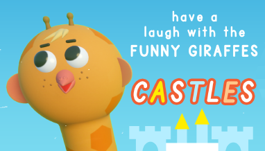 funny giraffes - castles